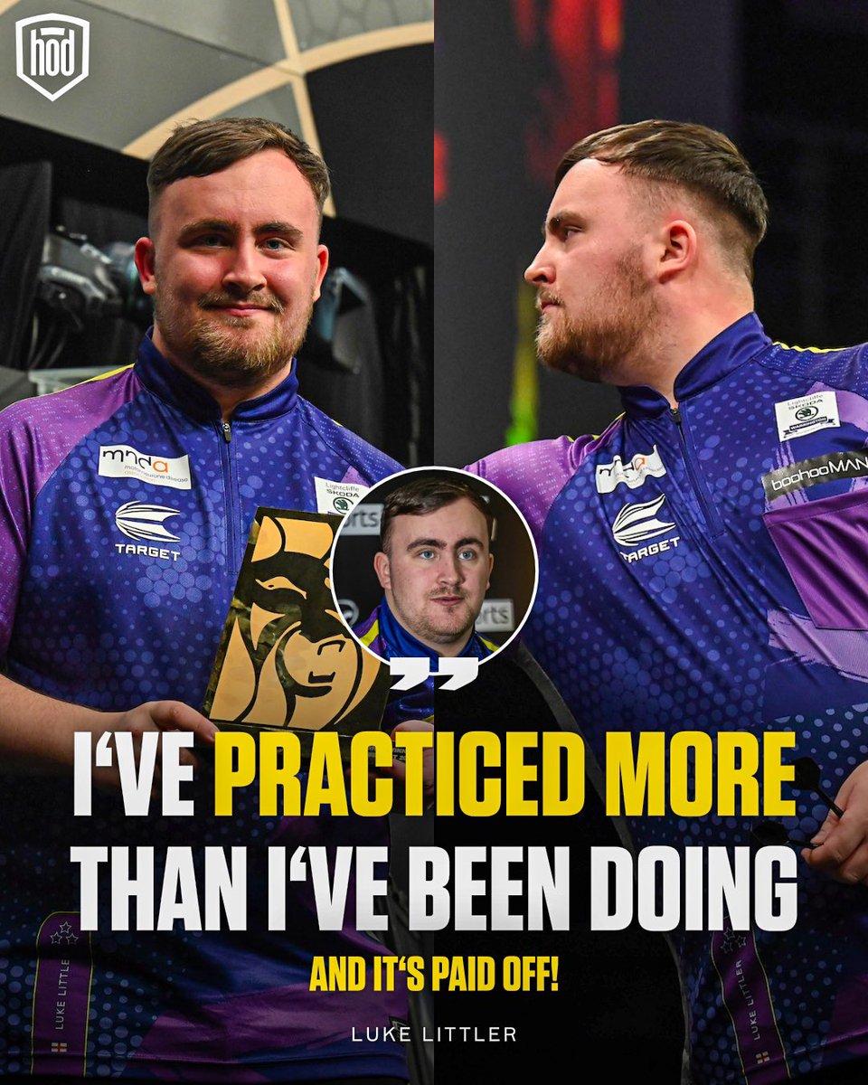 Luke Littler after his PL Night Win in Belfast.. 🗣️ Wonder how good the 17 y/o would be if he‘d be practicing more often… 🤣