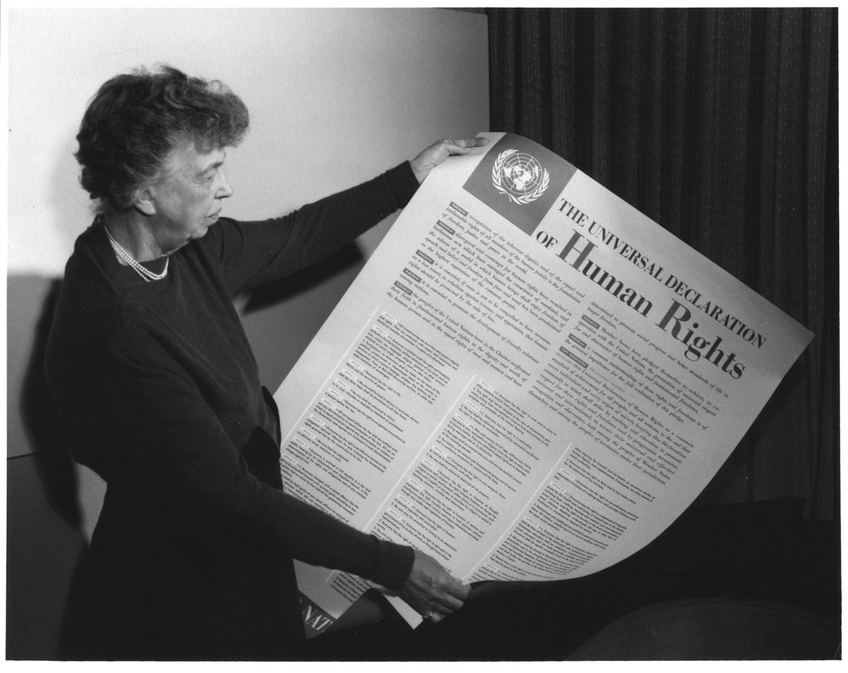 Eleanor Roosevelt First Lady of the World 'The story is over' That is what ER told reporters several days after FDR's death. She seemed to believe, at least for a moment, that her role on the national stage had ended. But ER's story was far from over. (1/4) #MoreThanFirstLadies