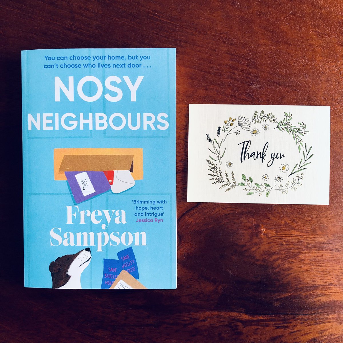 Thank you @SampsonF for a copy of #NosyNeighbours and the lovely note. I’ve loved all of Freya’s books as does my mum. I pass on my copies to mum and then we discuss the story 😊