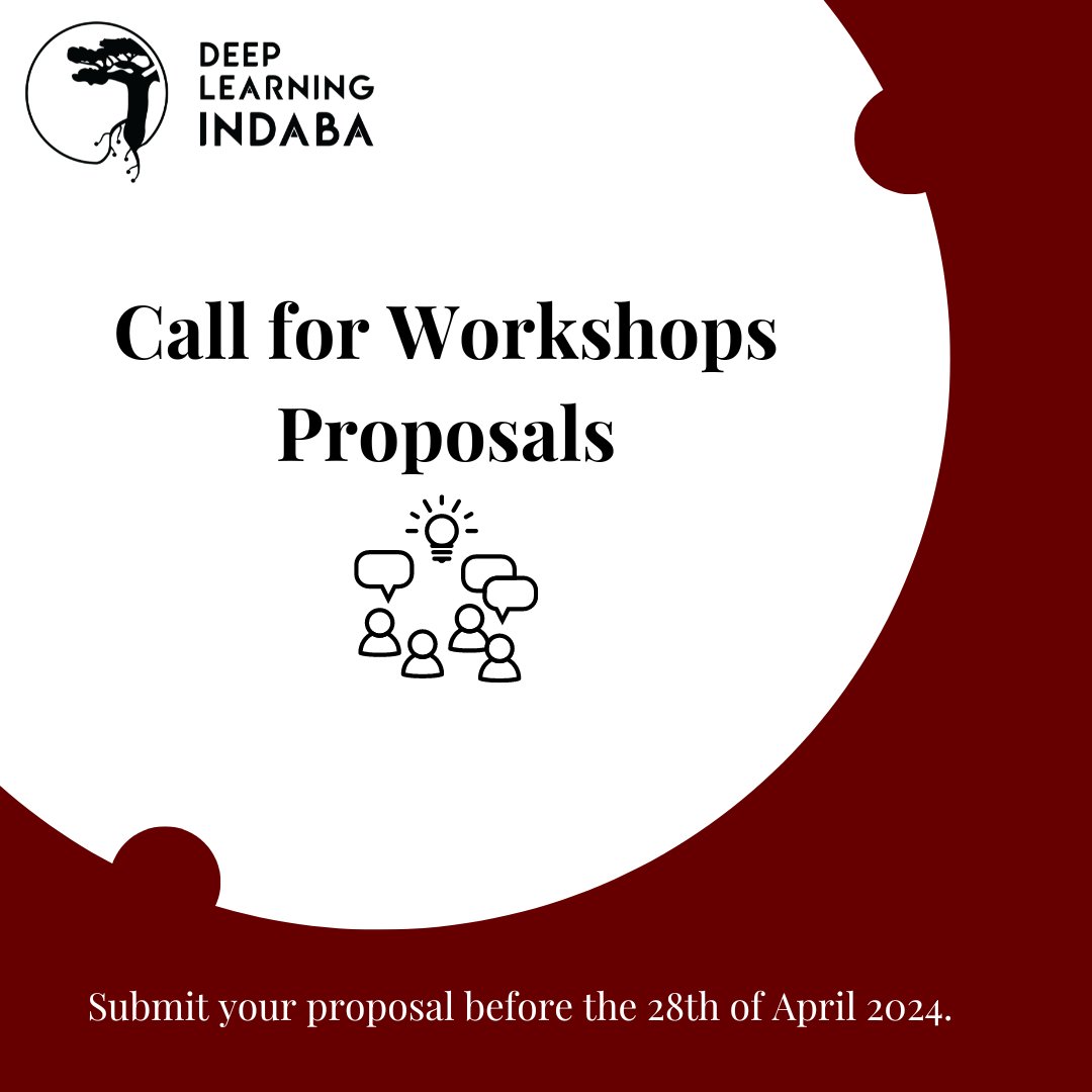 🪘Call for workshops proposals🪘 We're looking for proposals that are designed to encourage active ideas exchange among participants and that cover a wide range of topics, including but not limited to: Trustworthy AI, Generative models, NLP and Reinforcement Learning. For more…