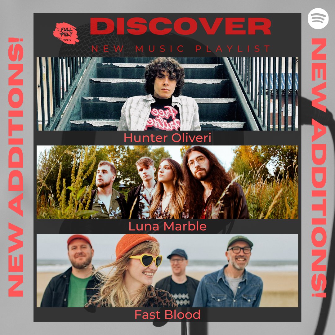 It's a Good Friday bonus round of NEW ADDITIONS to our 'Discover' New Music Playlist!

#hunteroliveri - 'Novacain'
#lunamarble - 'Redemption'
#fastblood - 'Sexual Healing'

Listen, Follow & Discover your new favourite act 👇
tinyurl.com/5n748y5k