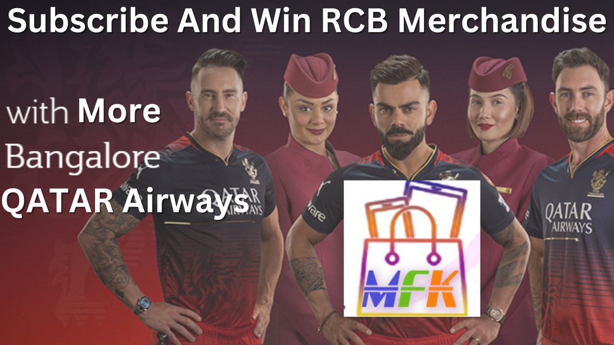 Qatar Airways RCB Contest Win Merchandise or Tickets #PlayOnMaalFreeKaa And #Win #MaalFreeKa maalfreekaa.in/2024/03/qatar-… #QatarAirways #RCB #RCBTickets #Contest #ContestAlert