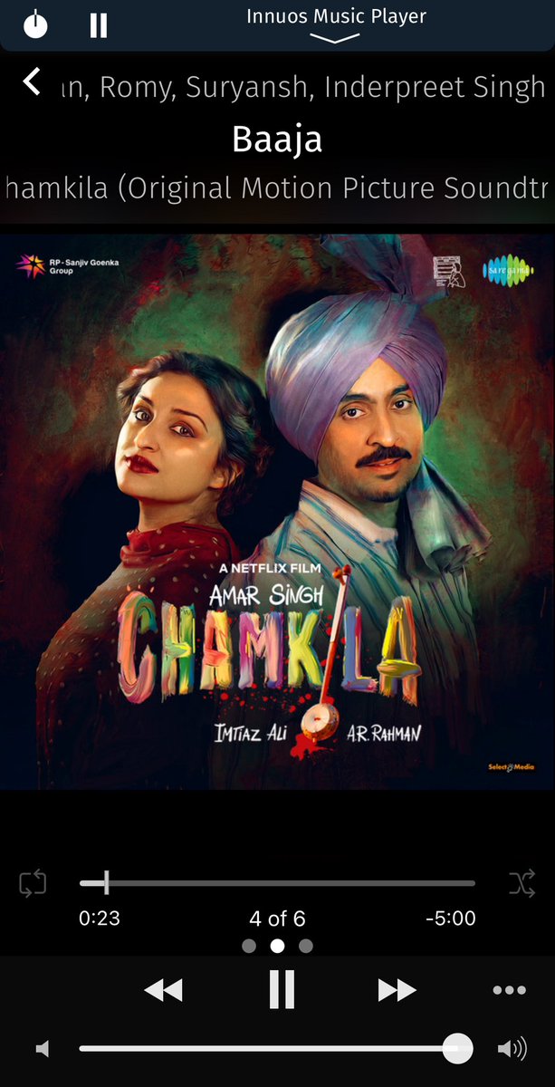 Yes . #ARRahman reuses some of his tricks from the past (Strawberry kanne , chali kahani and bejara ) to produce a banger Baaja !!
#Chamkila #Baaja 
The  chorus at 2:57 is vintage salil chowdhury ; 
The last 1.5 min is sheer magic , beat / scale changes and diff to sing live