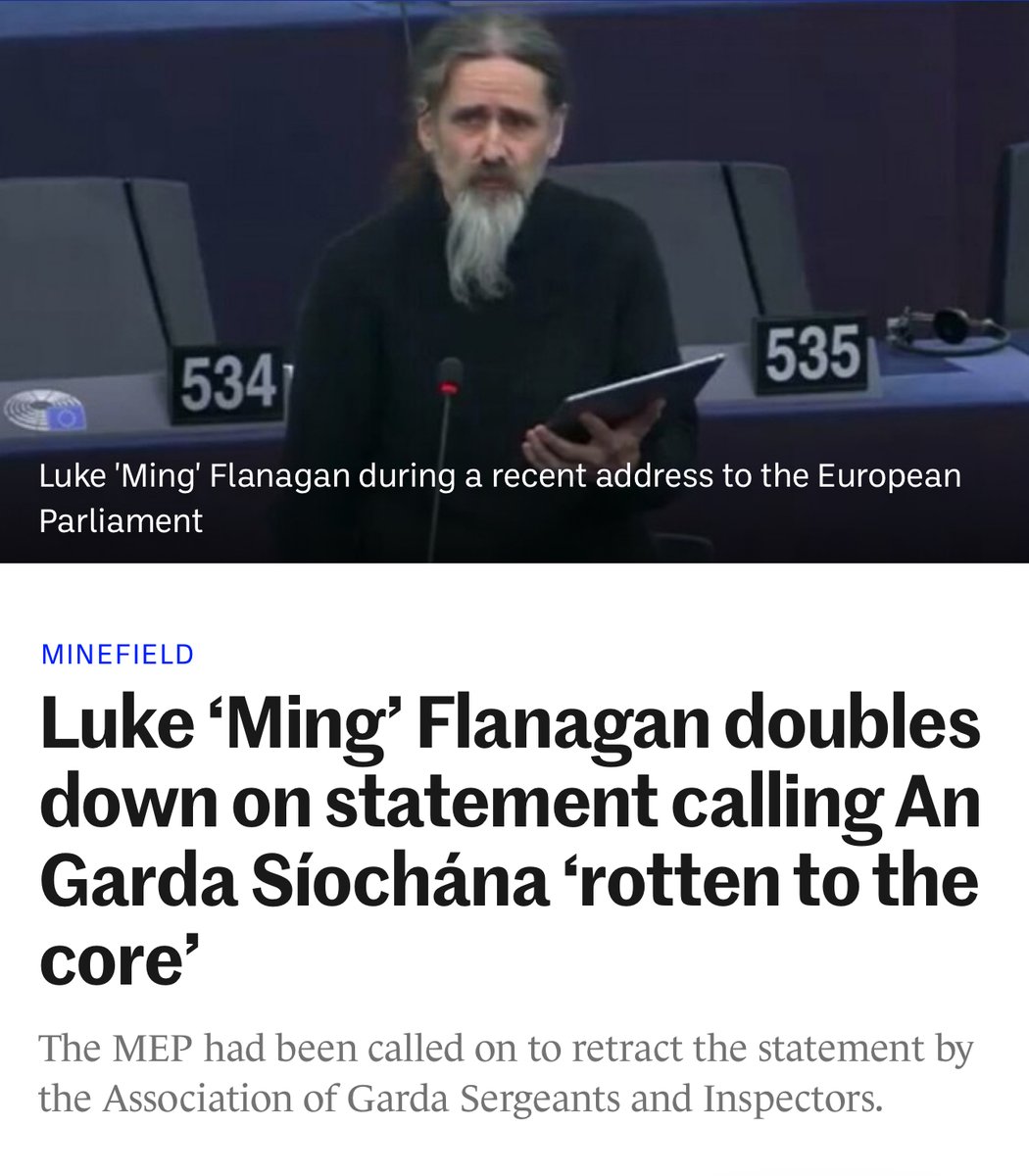 The usual rubbish from @lukeming. Just looking to make noise before an election. It’s a shame Ming doesn’t focus on constructive commentary rather than sweeping insults to @gardainfo who have a challenging job at the best of times!!