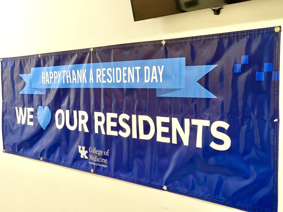 As @UKHealthcare celebrates Doctors’ Week this week, we’re grateful for the hard work our faculty and residents do! A few weeks ago, we celebrated Thank a Resident Day with breakfast, gifts, and personal thank you’s from our faculty and staff. #thankaresident