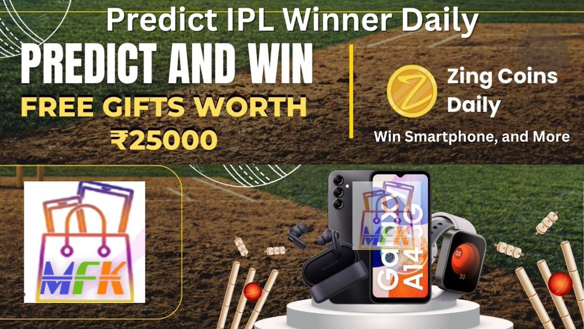 IPL Win Samsung Galaxy A14 #Predict #Contest #PlayOnMaalFreeKaa And #Win #MaalFreeKa maalfreekaa.in/2024/03/ipl-wi… #IPLWin #IPLContest #ContestAlert #SamsungA14 #GalaxyA14