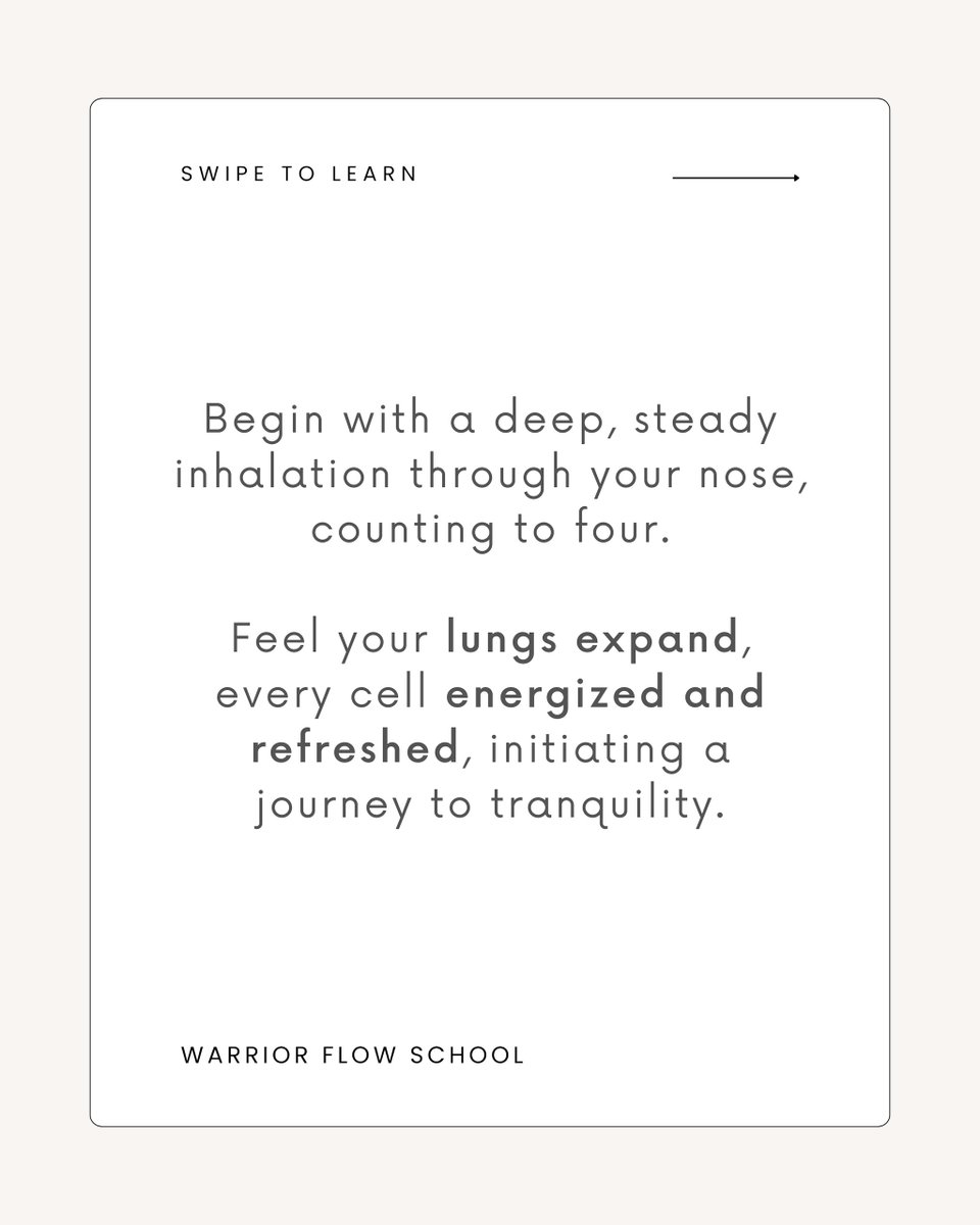 warriorflows's tweet image. Discover the 4-7-8 Breathing Technique, a powerful tool to combat anxiety, enhance sleep, and manage stress.

Try it out and share your thought with us!

#WarriorFlow #WarriorFlowSchool #YogaForCommunityOutreach