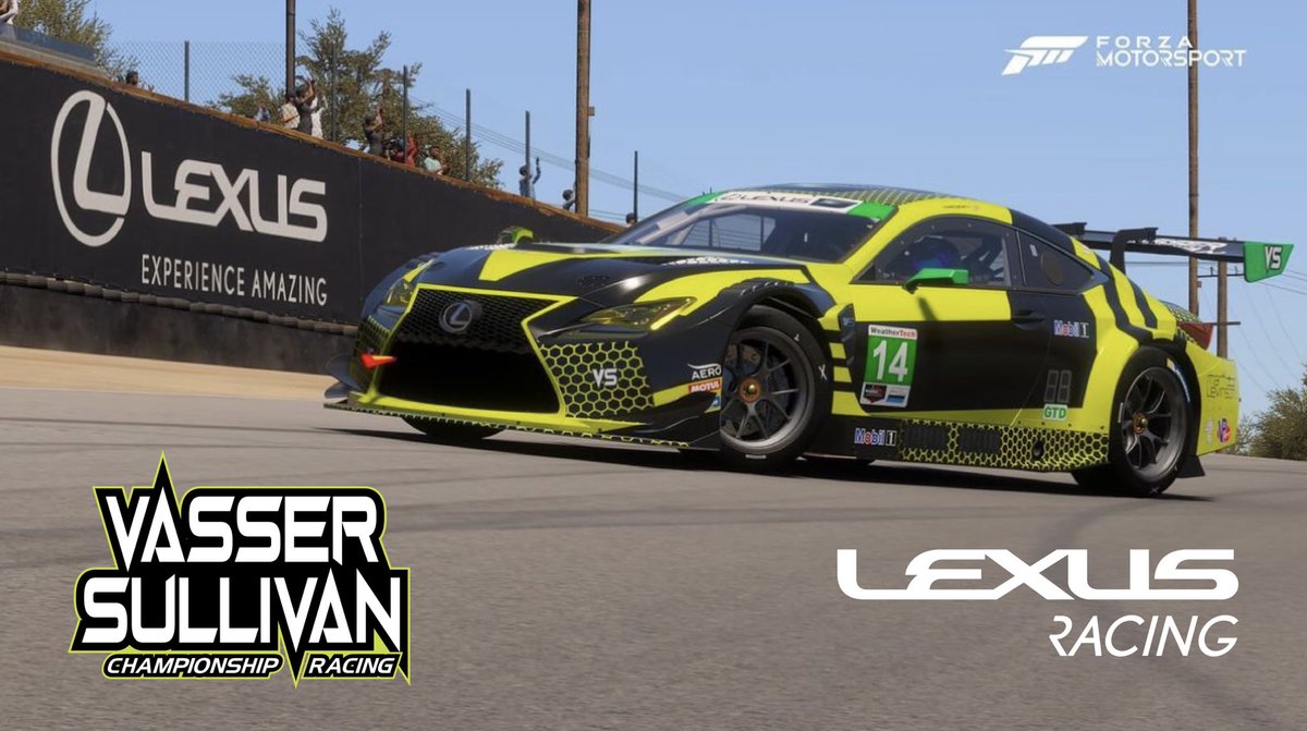 The wait is finally over, our @lexusracingusa #LexusRCF roars onto @ForzaMotorsport today! #IMSA #LexusRacing #LexusPerformance