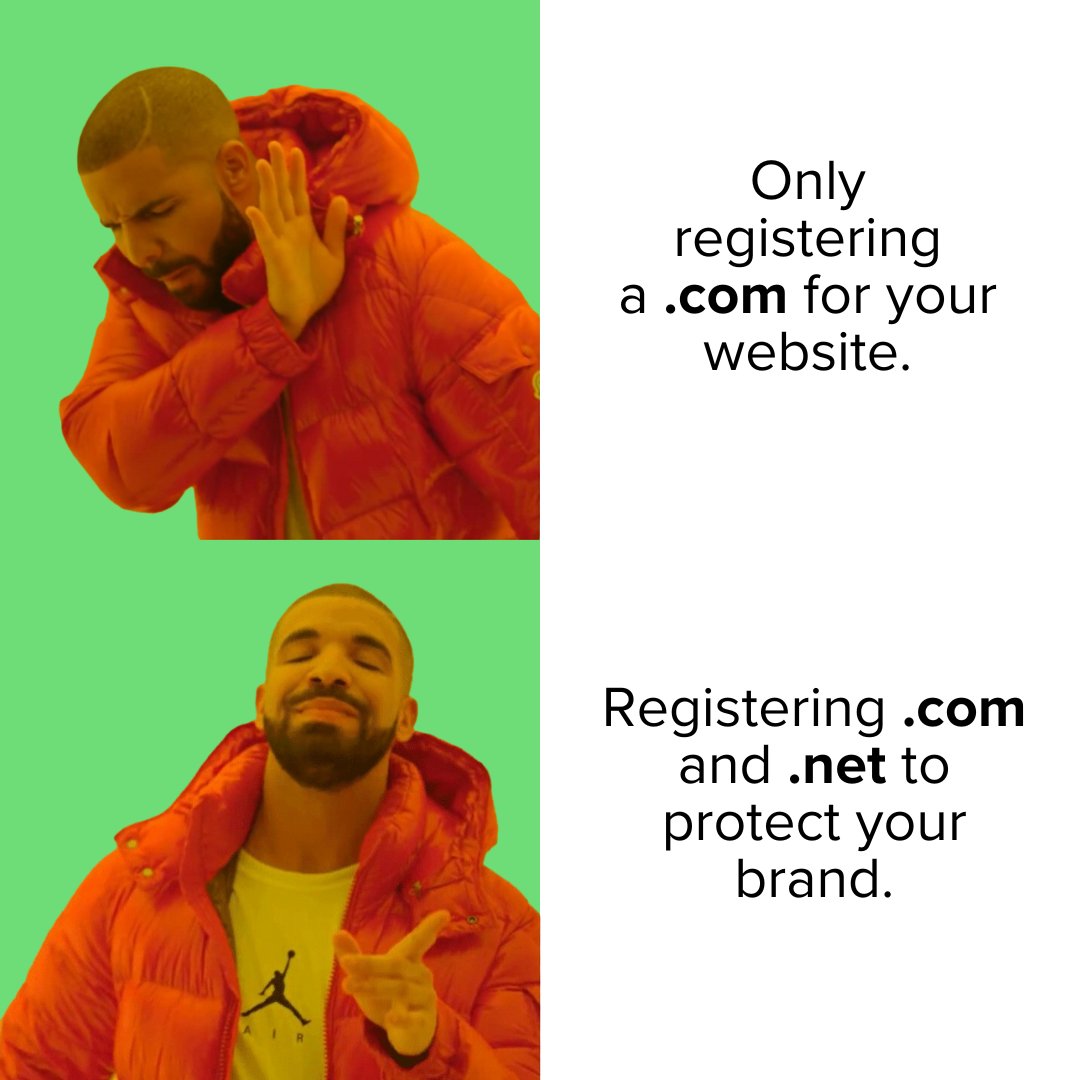 Securing both the .com and .net versions of your domain helps protect your brand identity. Right now, get both domains for $14.99. bit.ly/4au7e6U