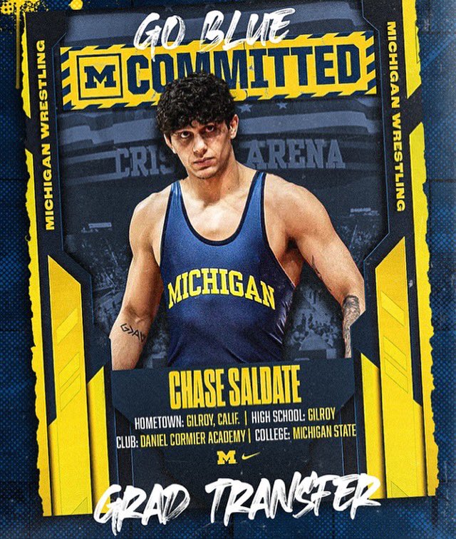 Chase Saldate has committed to Michigan via his IG!