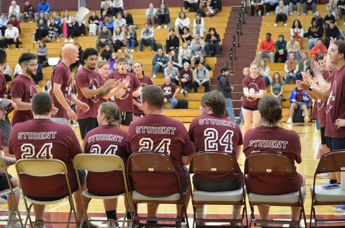 SpfldCollege's tweet photo. Still buzzing from the adrenaline of last night's Student vs Faculty basketball game at Blake Arena! Shoutout to everyone who came out and participated, you all were the real MVPs! ๐ป๐ #CampusLife #BirthPlace #SpringfieldCollege #ShakeBlake #KeepMoving #AldenStreet https://t.co/aWImn86DKt