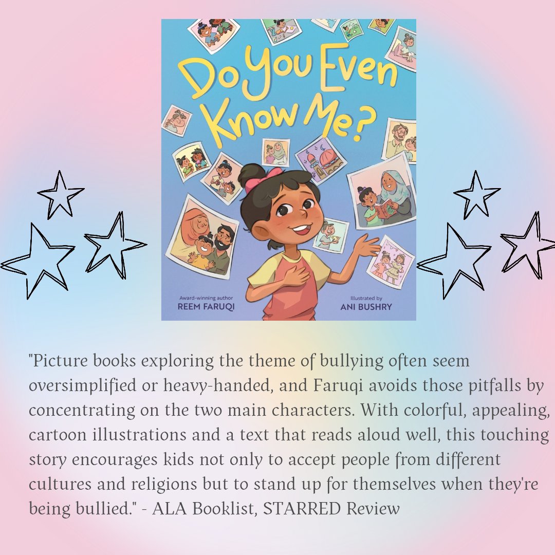 🌟Got our first trade review and it's a STARRED review from @ALA_Booklist for @anibushry and I!🌟 If you haven't preordered yet and would like a signed copy, please do so from my local indie bookstore charisbooksandmore.com/book/978006320… Books release May 7th! THANK YOU!!