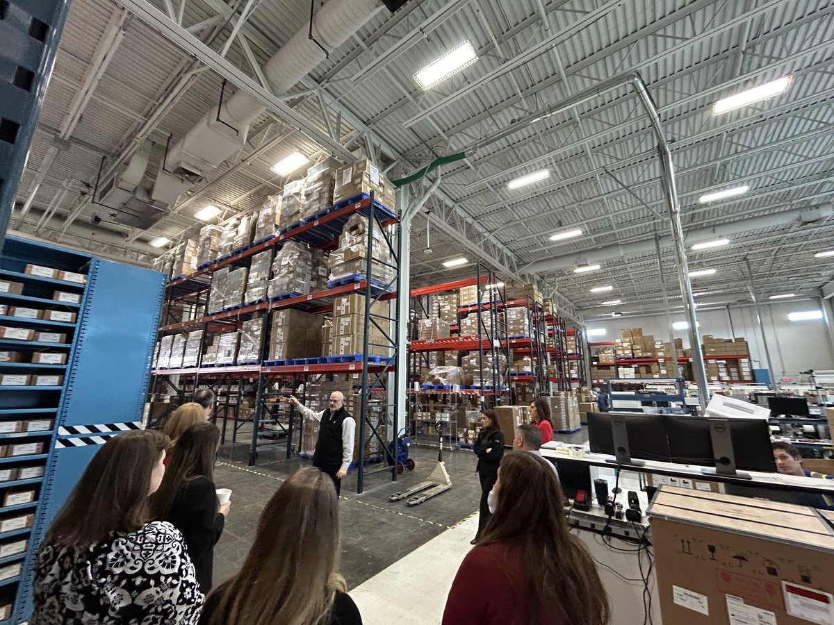 Our Corporate Communications team came to our headquarters this week to strategize for 2024 and participate in team-building activities. During their visit, they went on a tour of our warehouse facility led by our Dir. of Operations. Thank you, Corporate Comms, for all you do!