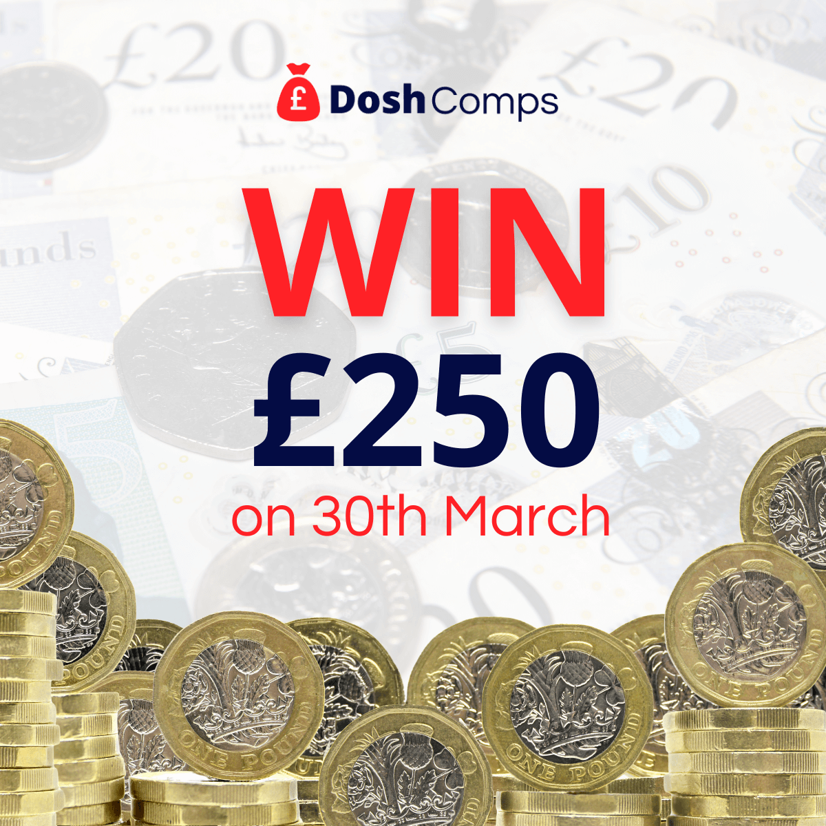 We've had 5 x £50 winners today 💸😀 ... and another £250 will be won tomorrow! 👍 Feeling lucky? 🍀 Grab your tickets at 👉 doshcomps.co.uk #inittowinit #prizes #prizesuk #prizedraw #prizewinner #prizegiveway #winners #competitionuk #prizesuk #win #doshcomps