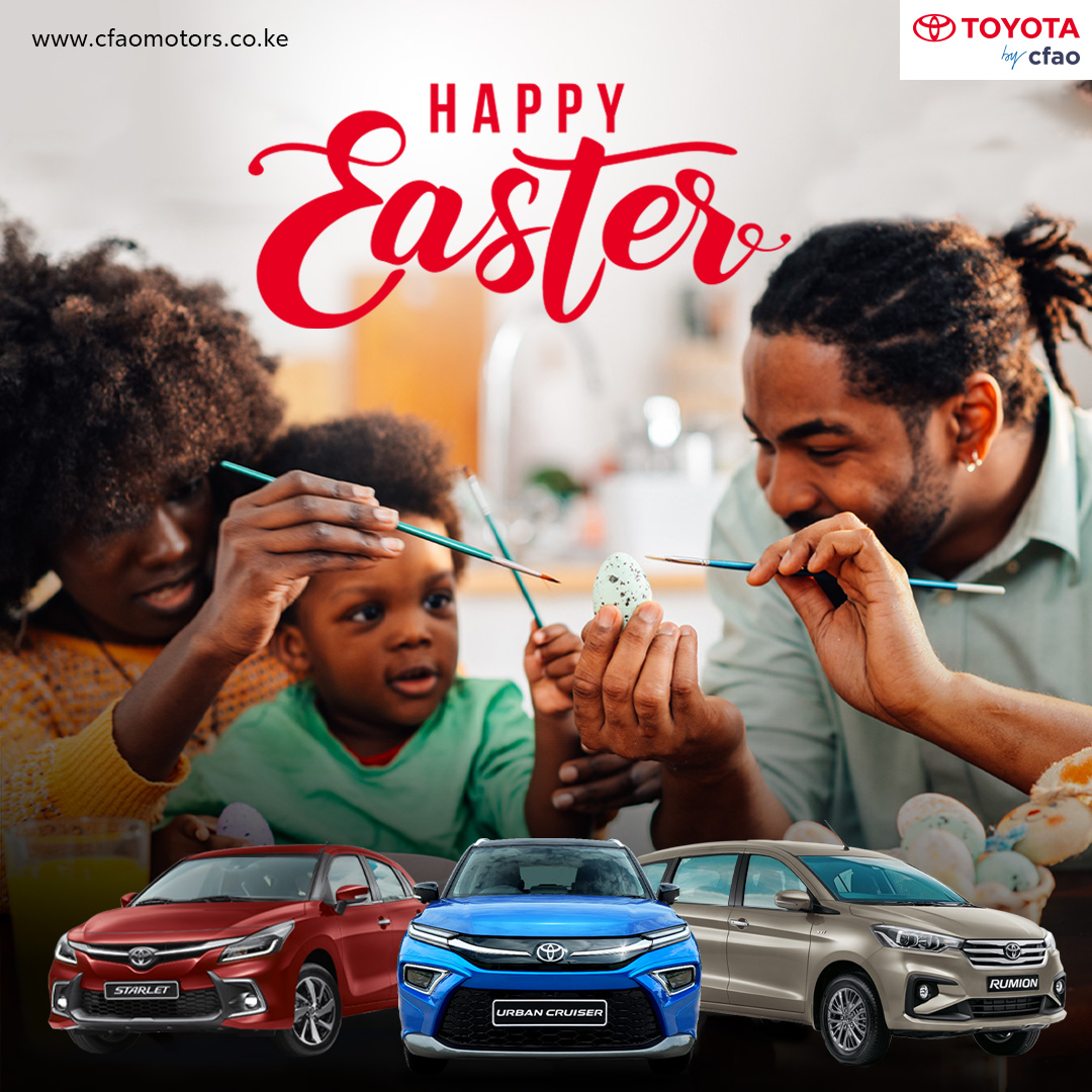 As we reflect on the meaning of Easter, let us also appreciate the peace and tranquility that comes with spending time with loved ones. From all of us at CFAO Motors Kenya, may your holiday be filled with memorable moments and safe travels. Happy Easter! #CFAOMotorsDrivesKenya
