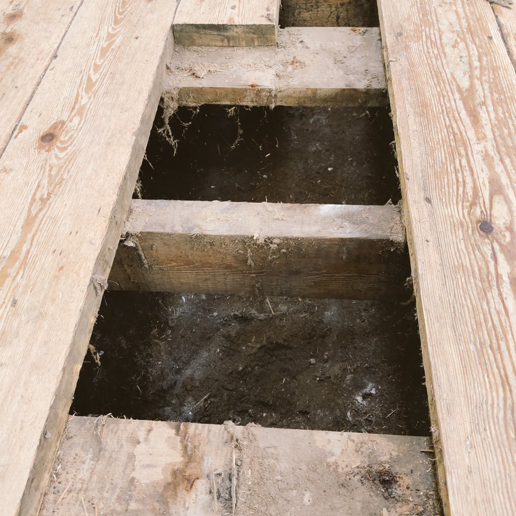 Investigative work into the historic indoor long jump here, has revealed its earth and sand infill is still present, and usable. The hinged floor folds back to reveal the pit, which was built c.1876. This is the only known indoor 19th century long jump in Ireland #Limerick