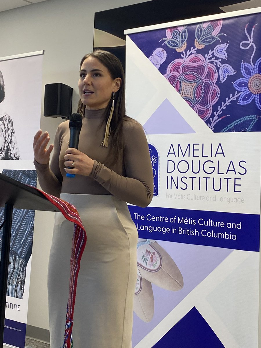 On Wednesday, I spoke at the opening of the Amelia Douglas Institute for Metis Culture and Language. The institute celebrates Métis culture in BC through various initiatives and research. It is dedicated to educating both Métis people and the public about the Métis way of life.