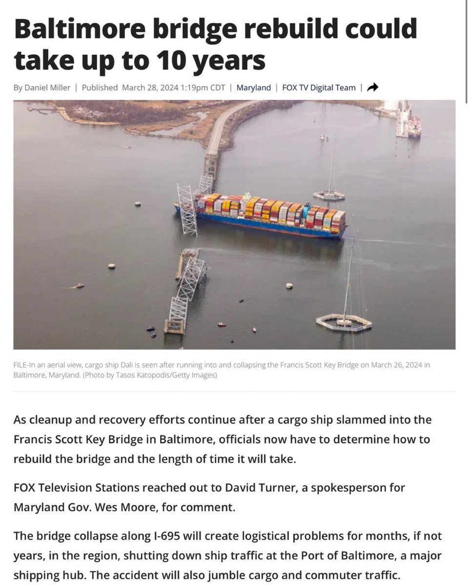 In China this would have been expressed in numbers of days, not years.

We need to re-figure out how to make physical things with haste if we want to be a competitive society.