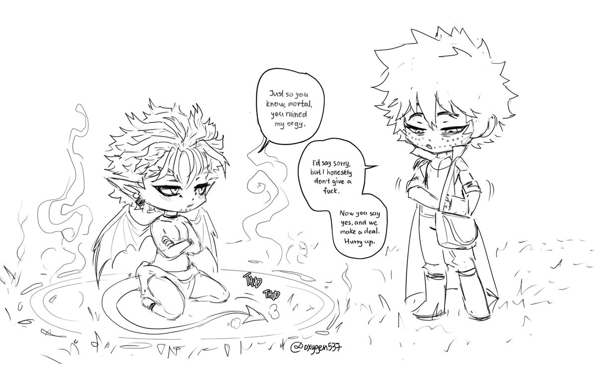 Fantasy AU, first meeting #dabihawks #dabi #hawks