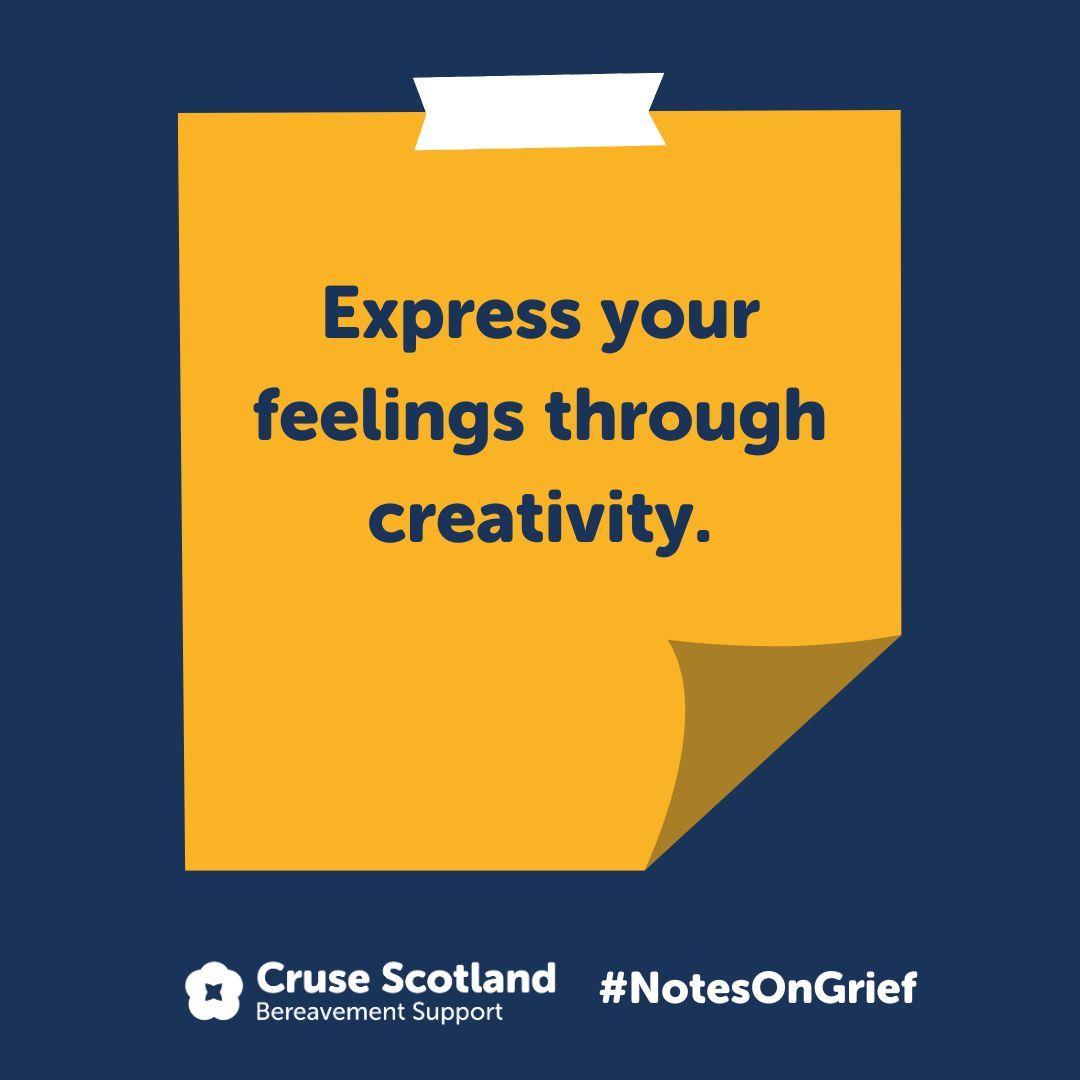 Notes on Grief no. 2: Express your feelings through creativity. #NotesOnGrief