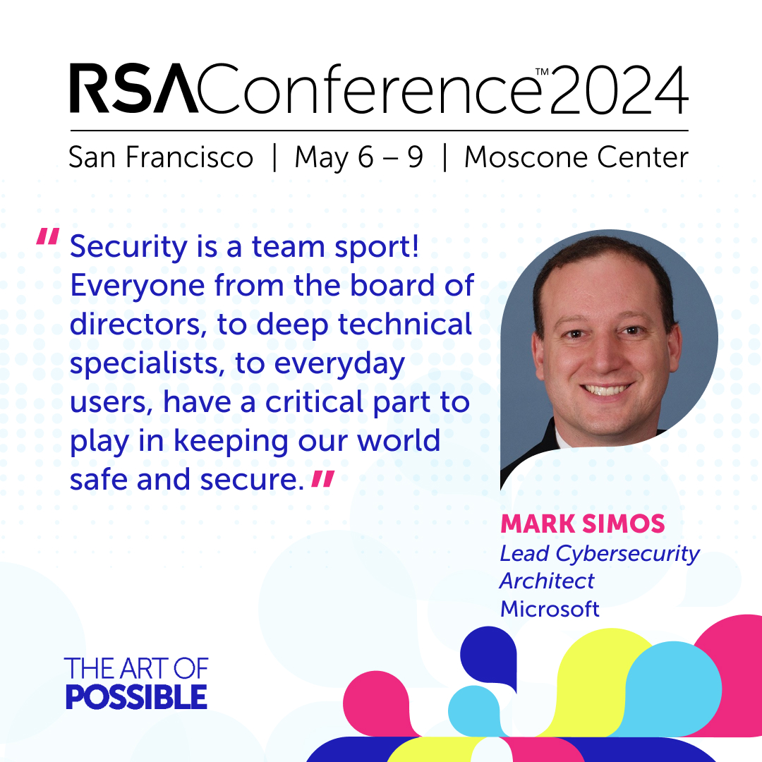 Join speaker @marksimos of @Microsoft at #RSAC 2024. Mark will co-lead a session on avoiding security anti patterns, as well as a 'Birds of a Feather' session diving into how attendees are using data about attacks to plan security investments. Details: spr.ly/6018ZcIYY