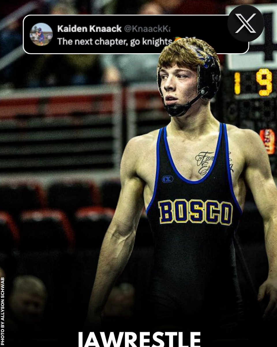 Don Bosco State Champion Kaiden Knaack has committed to Wartburg to wrestle and play football.

#IAhswr #D3wrestle