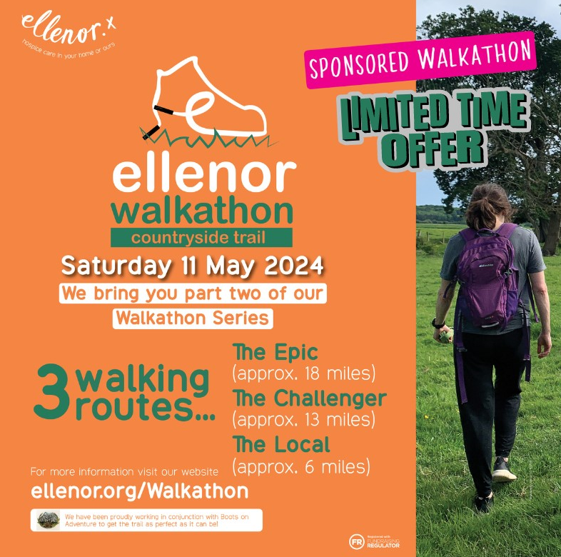 For this #Easter weekend only, our #Walkathon tickets will drop back to Early Bird prices! 🎉 Don't miss out on this special offer! Offer ends midnight Monday 01 April. Hurry and secure your tickets now: ellenor.org/support-us/get… Happy #GoodFriday!