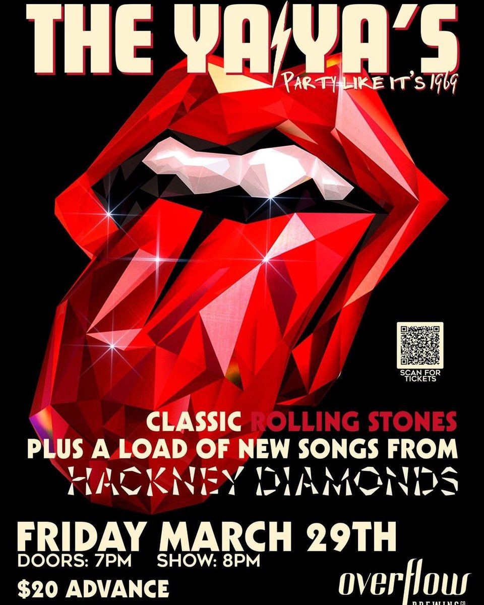Sandy Sharkey (@sandysharkey) on Twitter photo Tonight! All Rolling Stones played LIVE by the best! (ok 2nd best 🙂) See u at the 'Ya Ya's' show at <a href="/overflowbrewing/">Overflow Brewing Co.</a> 2477 Kaladar!
Tix:
overflowbeer.com/products/the-y… Tonight! All Rolling Stones played LIVE by the best! (ok 2nd best 🙂) See u at the 'Ya Ya's' show at <a href="/overflowbrewing/">Overflow Brewing Co.</a> 2477 Kaladar!
Tix:
overflowbeer.com/products/the-y…