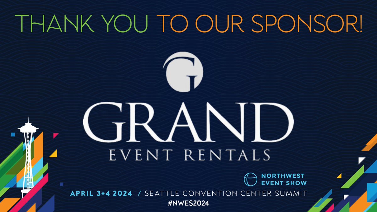 We're pleased to share <a href="/GrandEvntRentls/">Grand Event Rentals</a> as the Exhibits Sponsor for Northwest Event Show 2024! Grand Event Rentals is a full-service special event &amp; wedding rental company, dedicated to turning your vision into reality. #NWES2024 #NWESSponsor