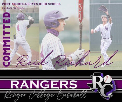Reid Richard (@reid_richard24) on Twitter photo I want to thank God, my family, and my coaches for helping me get to where I am now. I am excited to announce my commitment to Ranger College! Pistols Up!!!
<a href="/RangerBaseball_/">Ranger College Baseball</a>
<a href="/DaltonRod44/">Dalton Rodriguez</a>
<a href="/PNG_baseball/">PNGBaseball</a>
<a href="/coach_scarter/">Coach Carter</a> I want to thank God, my family, and my coaches for helping me get to where I am now. I am excited to announce my commitment to Ranger College! Pistols Up!!!
<a href="/RangerBaseball_/">Ranger College Baseball</a>
<a href="/DaltonRod44/">Dalton Rodriguez</a>
<a href="/PNG_baseball/">PNGBaseball</a>
<a href="/coach_scarter/">Coach Carter</a>