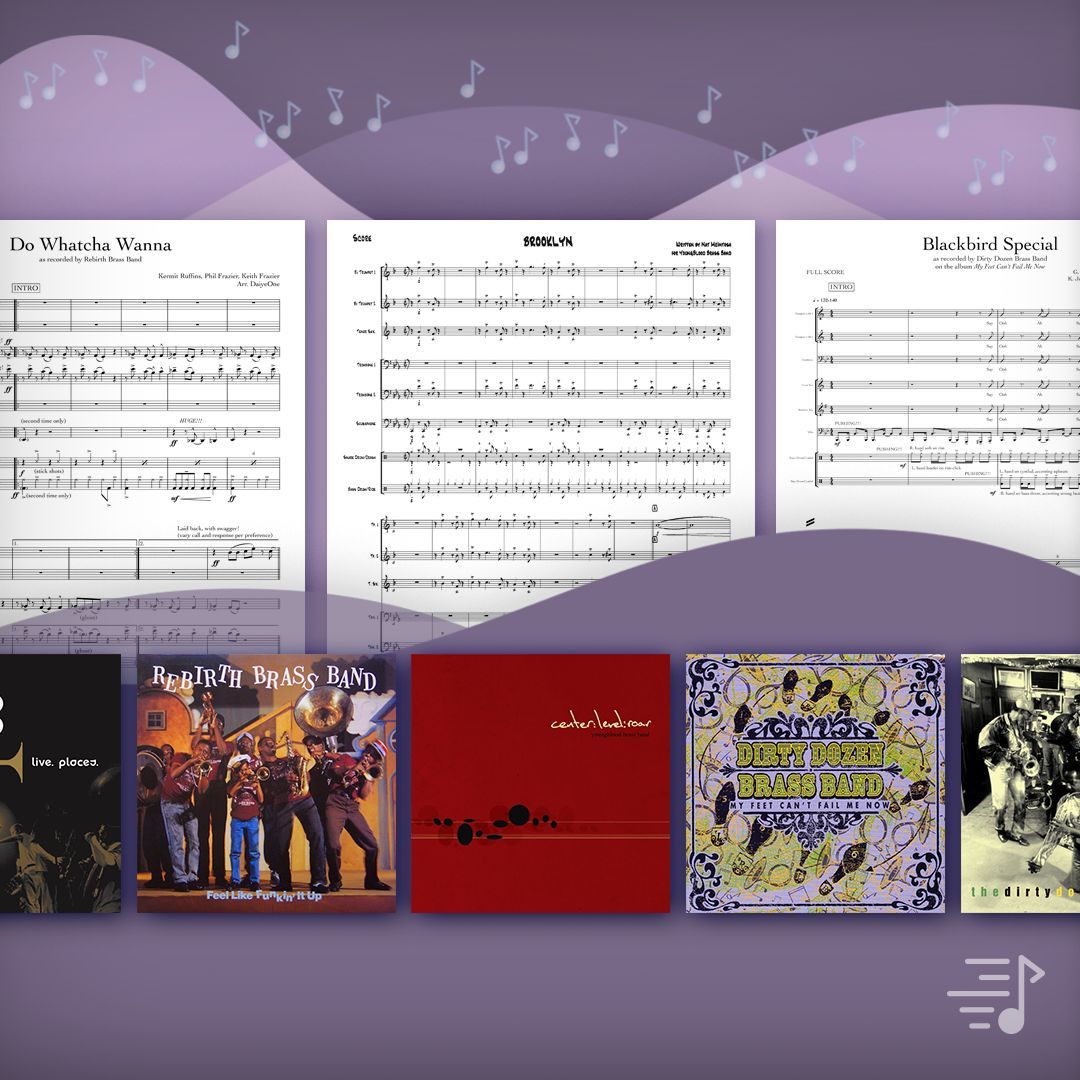 New to Sheet Music Direct: New Orleans brass band music! 🎶🎺🎷 We're proud to bring you official, artist-approved transcriptions from Rebirth Brass Band, Dirty Dozen Brass Band, and Youngblood Brass Band. Explore now: buff.ly/3TTSrNt