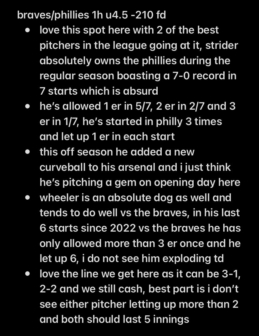 sahgoal_'s tweet photo. mlb went fantastic in our discord on opening day, hoping the momentum can follow onto twitter.  this is 2u for me, im loving these spots today🙏🙏🔥🍀

#MLB #Ligue1 #SoccerPicks #GamblingTwitter #Fanduel https://t.co/RhOhg2CORB