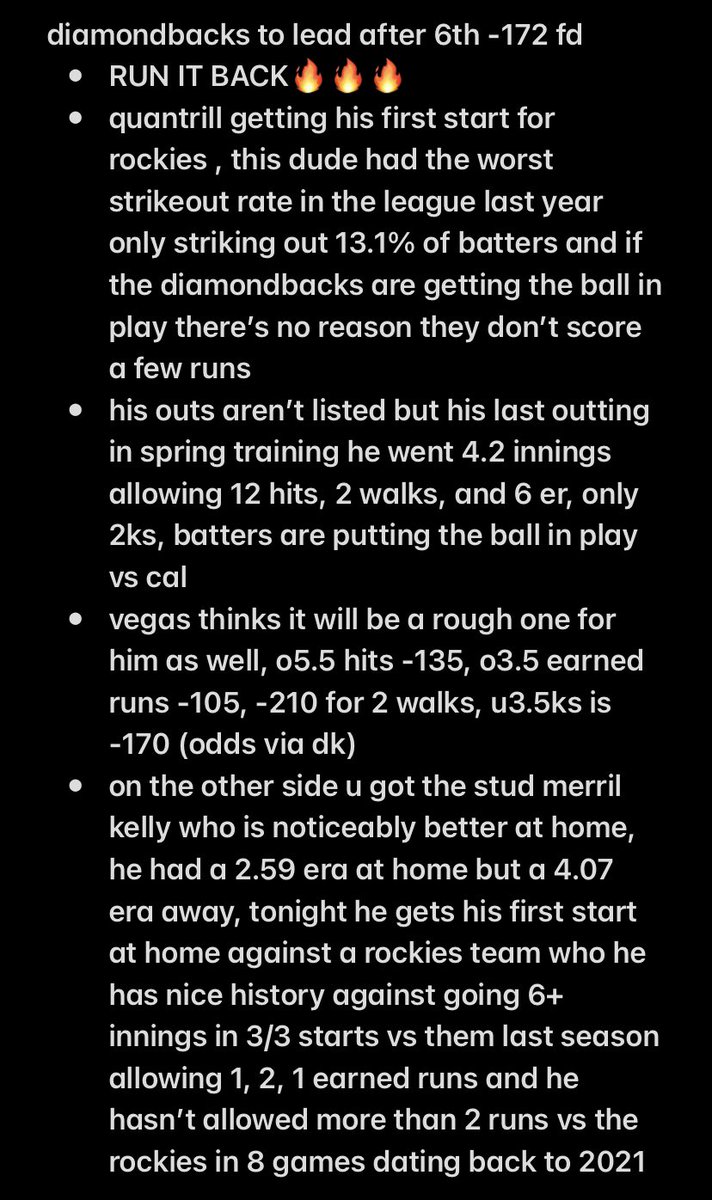 sahgoal_'s tweet photo. mlb went fantastic in our discord on opening day, hoping the momentum can follow onto twitter.  this is 2u for me, im loving these spots today🙏🙏🔥🍀

#MLB #Ligue1 #SoccerPicks #GamblingTwitter #Fanduel https://t.co/RhOhg2CORB