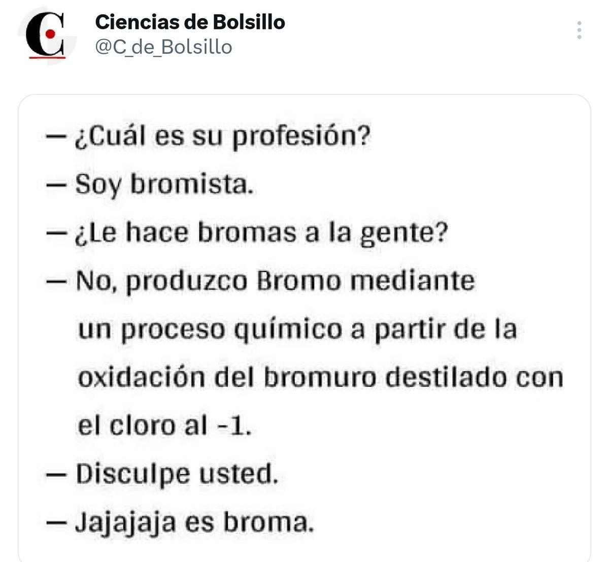 C_de_Bolsillo's tweet photo. Humor nerd. 😅 https://t.co/GVFKCfhfzu