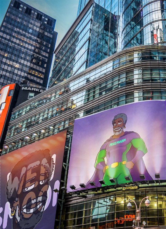 Here's the deal: MoreGen Freemoon has arrived in Madison Square and is ready to free the people of New York.

Join the #AI #memecoin Revolution NOW 🌙
#Presale is LIVE.