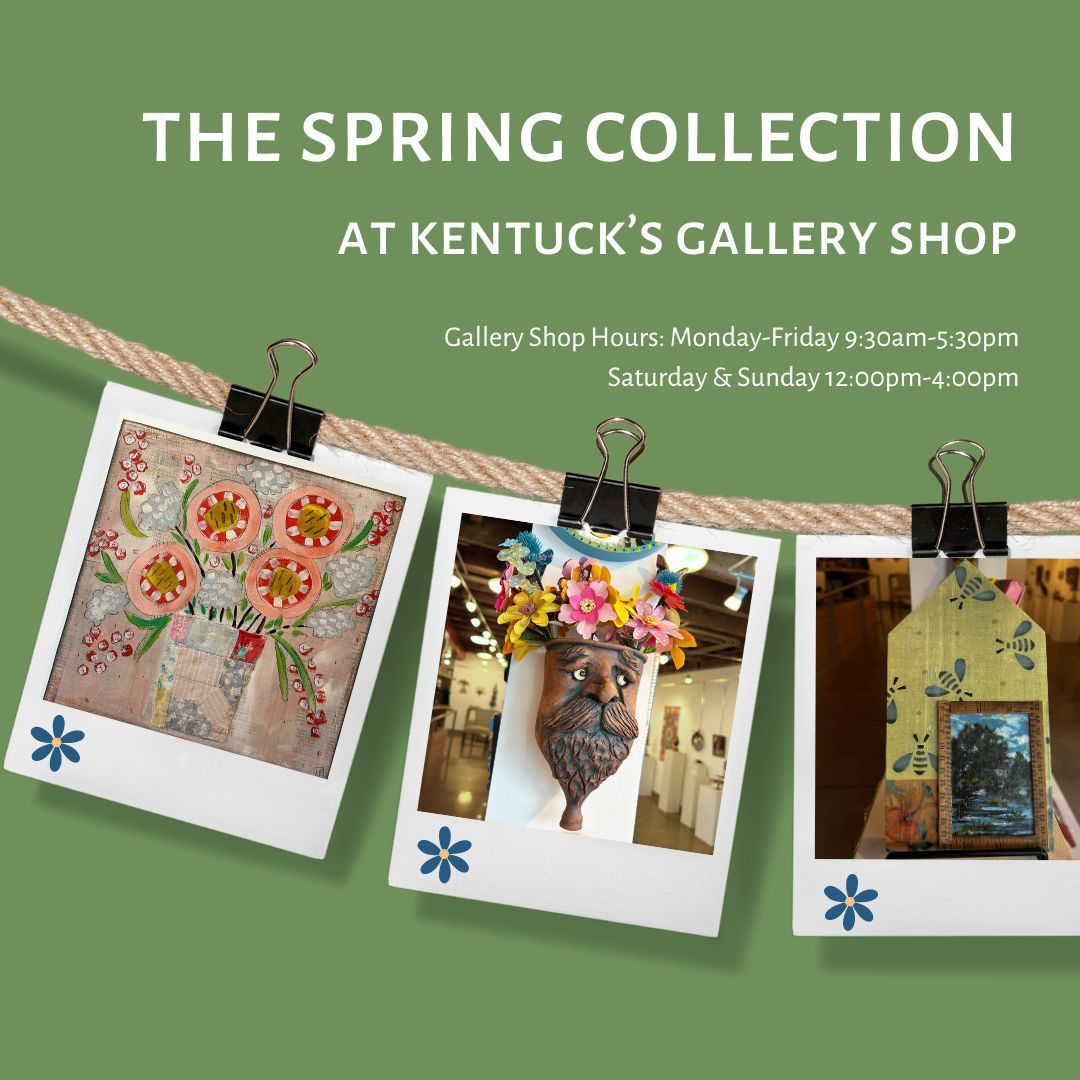 The Spring Collection at Kentuck's Gallery Shop is blooming with items you'll love! 💛🌻Shop online: buff.ly/4acwjDX Shop in store: M-F: 9:30am-5:30pm; Sat & Sun: 12pm-4pm!