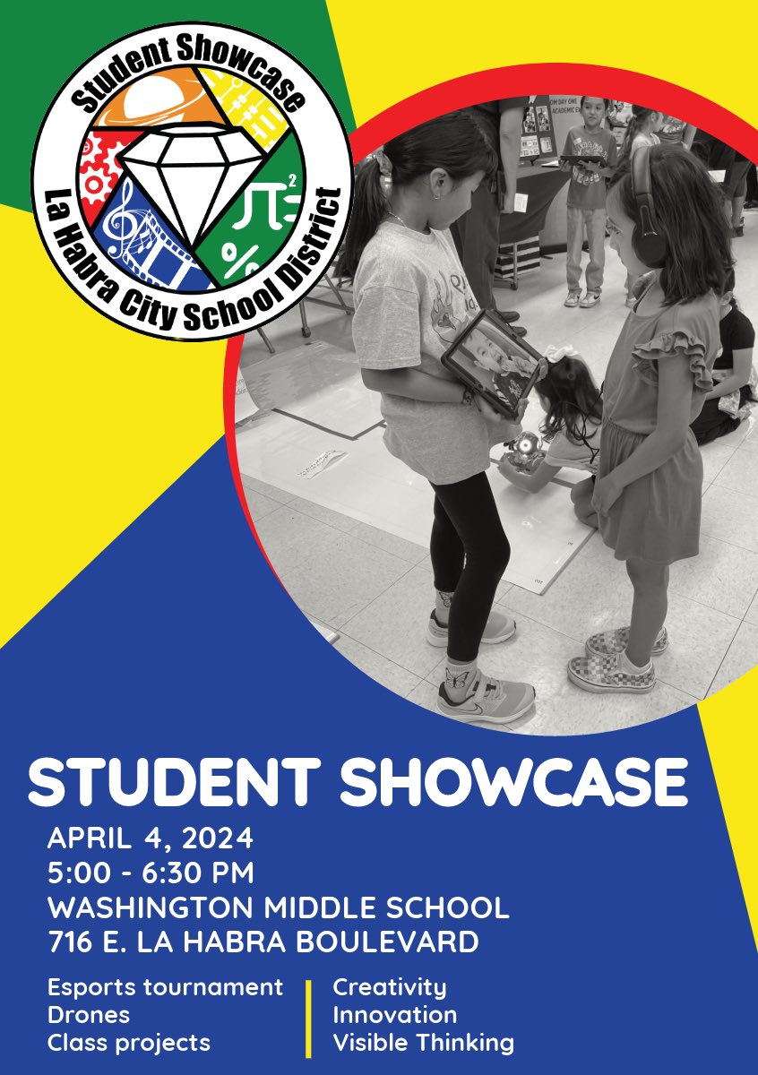Please join us at our annual Student Showcase! We’ve got lots of great projects to share and our students are preparing to dazzle you! #lhcsd @LHSchools