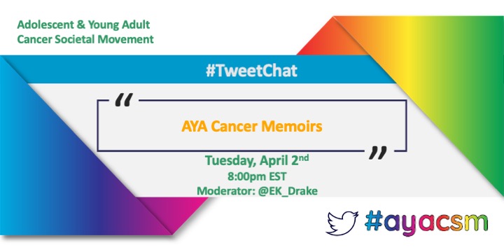 👉Next week is Global Adolescent and Young Adult Cancer Awareness Week!! 💻Come join us on Tuesday for a discussion on #AYACancer memoirs!! #btsm #gyncsm #bcsm #lcsm #medtwitter #onctwitter @DalHealth @DalGradStudies