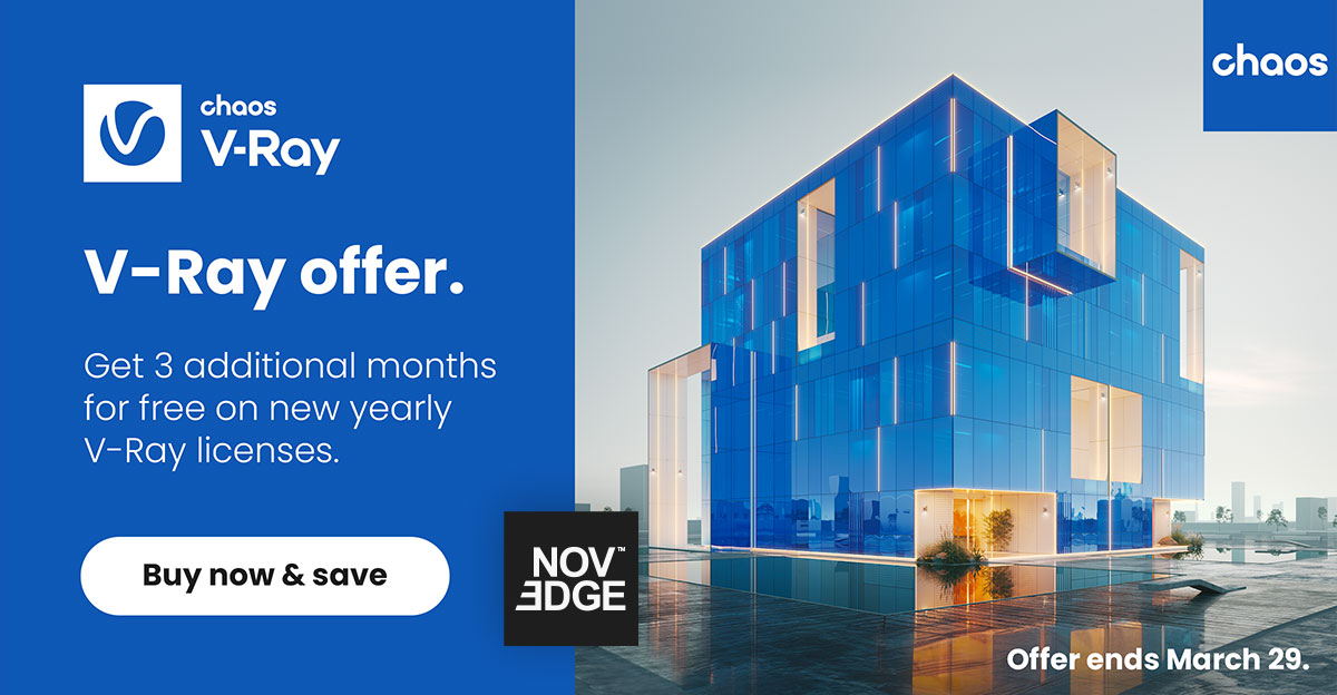 This is it, act now! Get an extra three months of #VRay when you buy a new annual V-Ray license. #Vrayrender #3Drendering #3Ddesign ow.ly/RZ8G50QRGZM
