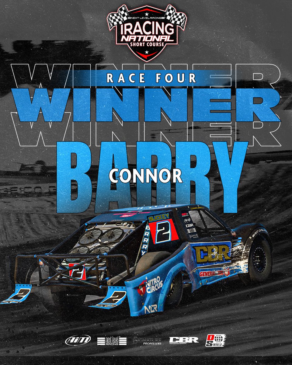 Three-peat vibes! Mark that win #3 on the season for the reigning champion @Connor_Barry_2 🏆