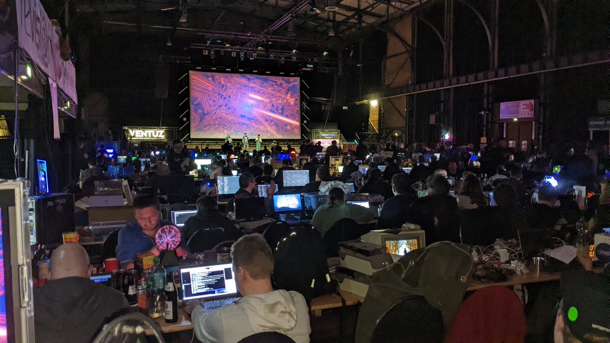 r_tapeloaderror's tweet image. View from the Scenesat perch at #revision2024