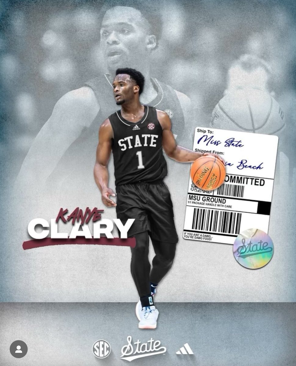 PENN STATE BASKETBALL: Kanye Clary has announced he will transfer to Mississippi State, per his IG page. Clary was dismissed from Penn State in February, after leading the Nittany Lions in scoring (16.7 PPG) the first three months of the season. @SPORTS_WBRE