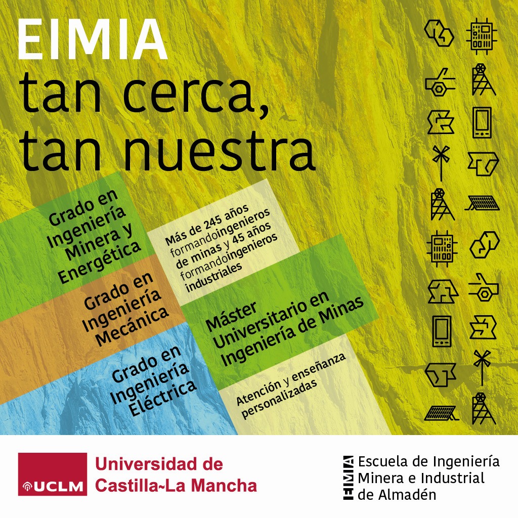 TITULACIONES DE LA EIMIA (4/4)

𝗚𝗥𝗔𝗗𝗢 𝗘𝗡 𝗜𝗡𝗚𝗘𝗡𝗜𝗘𝗥𝗜́𝗔 𝗠𝗘𝗖𝗔́𝗡I𝗖𝗔

uclm.es/es/ciudad-real…(Web del título)

youtube.com/watch?v=LBnMts… (Video "EIMIA: así somos")

Contacto:
• Tfno.: +34 926 262 699
• WhatsApp: +34 644 67 96 11
• secretaria.eimia@uclm.es