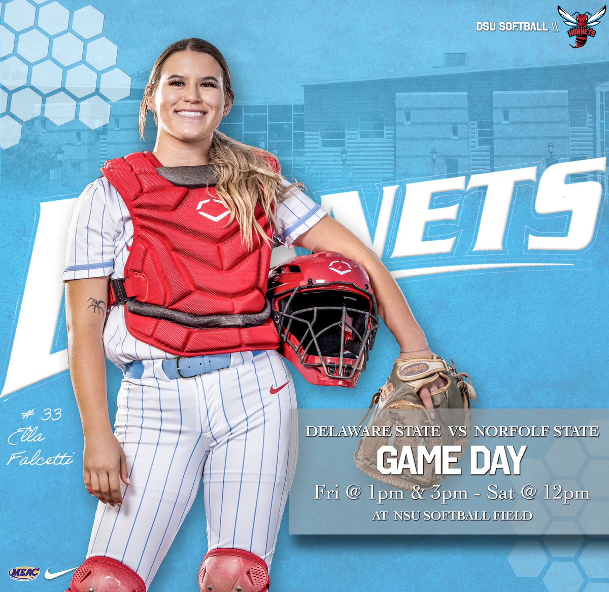 It’s GAME DAY! 🆚Norfolk State University 🕑Today @ 1pm/3pm & Saturday @ 12pm 📍Norfolk, VA 🏟️NSU Softball Field