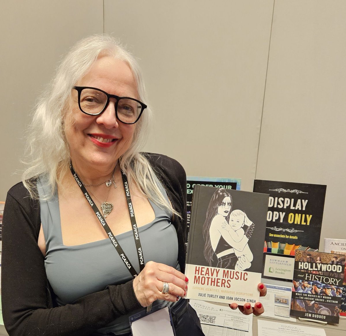 RLPublisher's tweet image. “Heavy Music Mothers: Extreme Identities, Narrative Disruptions” co-author Julie Turley visited us at the Popular Culture Association conference in Chicago! Stop by to see this book at #pcaaca2024.