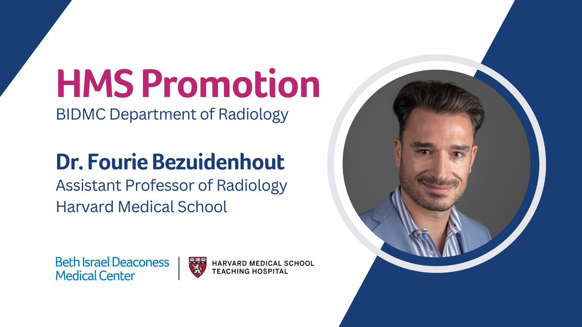 Please join us in celebrating our own Dr. Bezuidenhout, who has been promoted to Assistant Professor of Radiology @harvardmed! This follows his pioneering work on the identification of imaging biomarkers for earlier detection of pancreatic duct cancer. Congratulations!!
