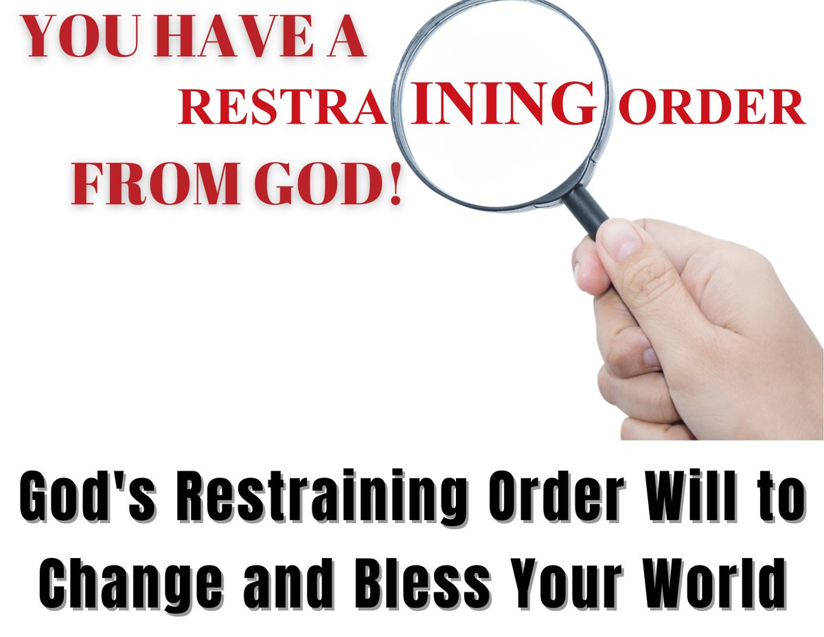 God has built something in you to save you a lot of trouble and to help bless your future! Here it is! 
#FreshManna #ShortRead

#DailyDevotional  'God's Restraint Order to Change and Bless Your World' 
wp.me/pavSn-1bz