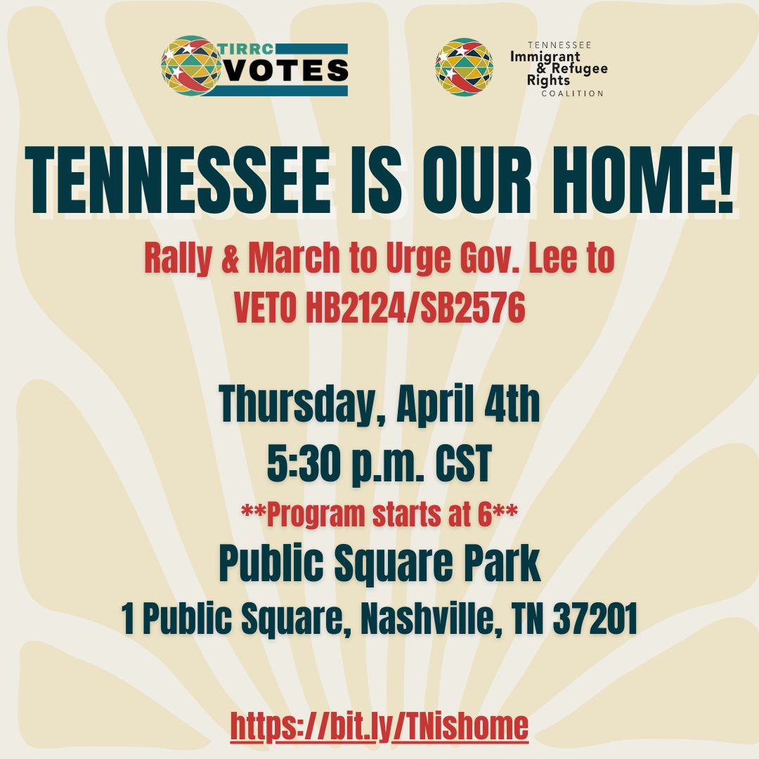 We will stand, rally, and march together to fight anti-immigrant hate in the legislature and make our voices heard—and we need you to stand with us. 💪🏿 ✊🏽 Join us on April 4th—click the link to register and learn more. 👉🏾 bit.ly/3xpBXUr