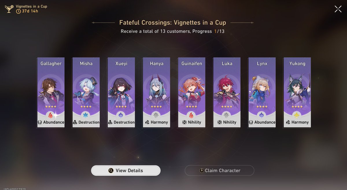SipSipStefen's tweet photo. - HONKAI: STAR RAIL NEWS -
It's time for a brand new event and some great rewards!
You got 37 days to get your free four star!

Who do you plan on getting and why is it Guinaifen? 
#HonkaiStarRail #StarRail https://t.co/nJivzQuiSW