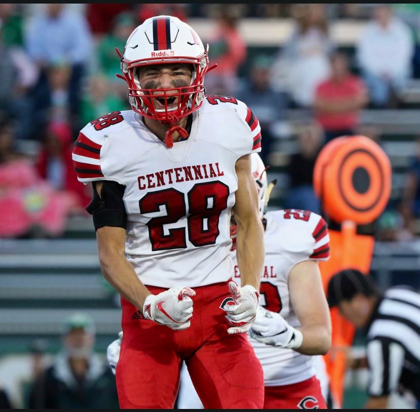 CentCougsFB's tweet photo. We reached a new milestone at Centennial in 2023. It took a lot of time &amp; effort from many who came before this group to help Construct The Culture.

Hear from All-District CB Jake Pierson (‘20🏈🏒) on the creation of Cougar Strength prior to the 2019 season. https://t.co/nlakTGt9fq